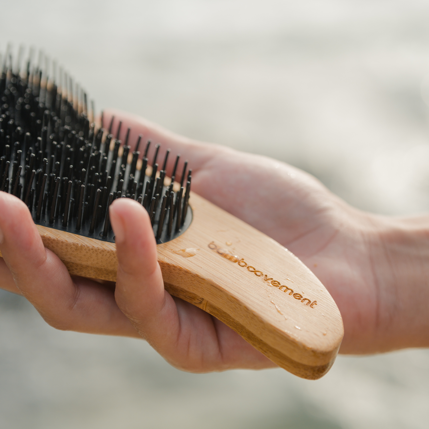 Bamboo Tangless Brush | Tough on Tangles, Gentle on Hair - Bamboovement